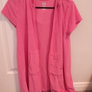 Hot pink girls cover up